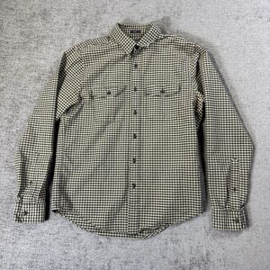 Abercrombie & Fitch Shirt Men's Long‎ Sleeve Button Up Plaid Check Slim Fit Sz L